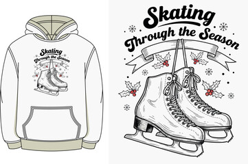 set of winter boots t shirt design