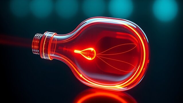 paradox. Klein bottle battery emitting self-recharging light beams, showcasing paradoxical energy loops. product launch decks, UI/UX mockups, designed for product launches and innovation pitches.