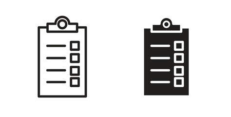 Compliance icons with simple flat and thin stroke style