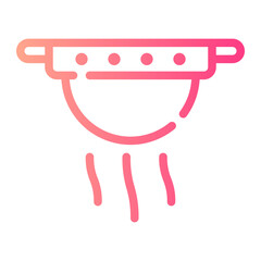 smoke detection gradient icon