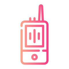 walkie talkie gradient icon