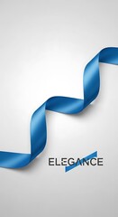 Minimalist layout with blue ribbon and modern typography, Blue November, Men's Health Awareness