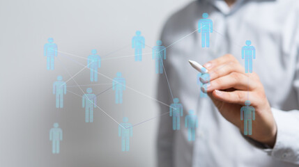 Connecting people and ideas through the concept of the network in modern technology and data processing