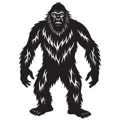 Mysterious Forest Bigfoot Artwork