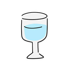 シンプルなグラスのイラスト