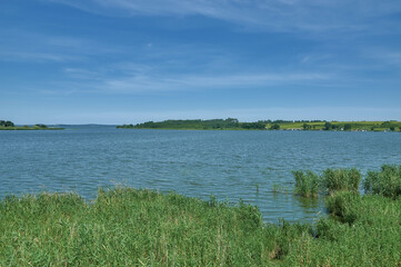 in Neppermin at Lake Nepperminer See,part of Achterwasser on Usedom,baltic Sea,Mecklenburg Western-Pomerania,Germany