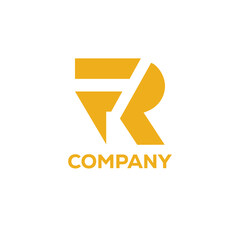 Modern bold initial FR logo design for forward-thinking companies and startups today
