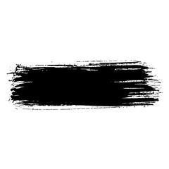 Hand drawn black ink brush strokes for grunge background design