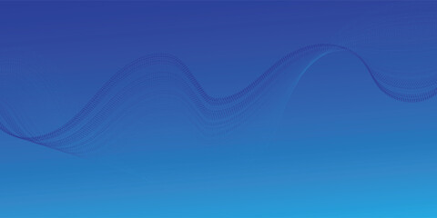 Abstract dotted curves. Halftone themed pattern. Abstract curved and twisted gradients. Blue vector design elements.