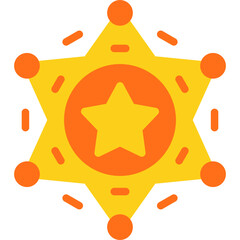 Sheriff Badge Icon