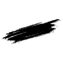 Hand drawn black ink brush strokes for grunge design backgrounds