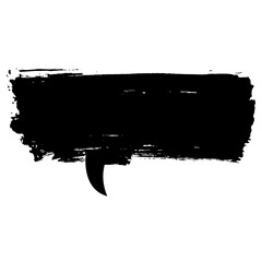 Hand drawn black ink brush strokes for grunge themed designs