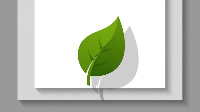 葉影回転ループ映像 ベクター素材背景