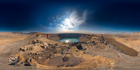 Asteroid impact v9 8K VR 360 Equirectangular Spherical Panorama