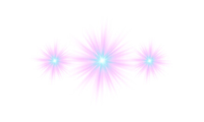 Trendy Pastel Pink & Blue Star Sparkles Isolated on Trans Background Illustration Vector. Soft pastel pink-blue sparkle stars. Ideal for magical scenes, overlays, fantasy artwork, social media and ...