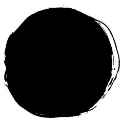 Hand drawn black ink brush strokes for grunge backgrounds and designs