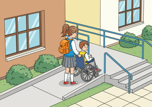 Inclusive access and assisting each other to foster a caring community for children at school