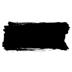 Handmade black ink brush strokes perfect for grunge backgrounds