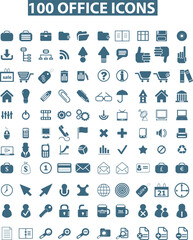 Vector set of web icons for business, finance, mobile, and computer network symbols