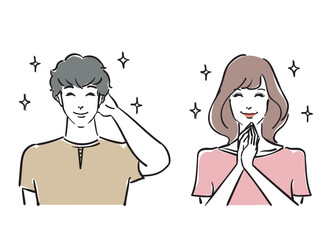 笑顔が眩しい爽やかな30代男女