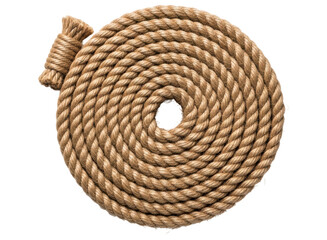 Tightly coiled natural fiber rope, a strong and versatile material for various uses.
