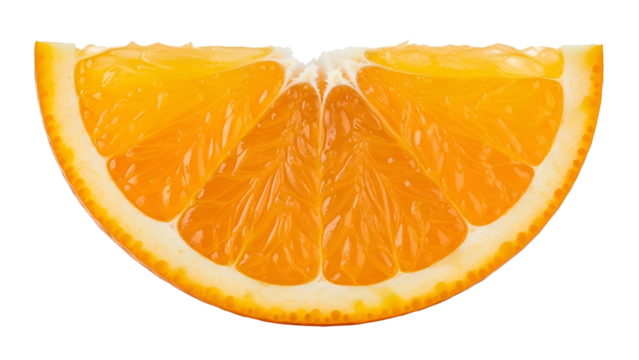 Cross section of a bright orange citrus fruit displays juicy segments against a black background