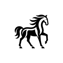 Obraz premium Horse stylized in black and white