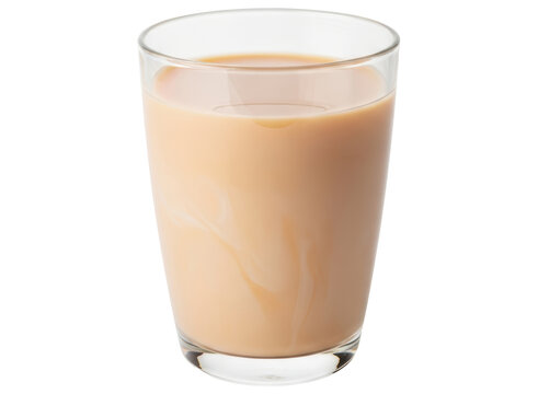 Delicious glass of creamy milk tea a refreshing beverage for any time