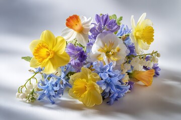 Colorful Spring Flower Bouquet