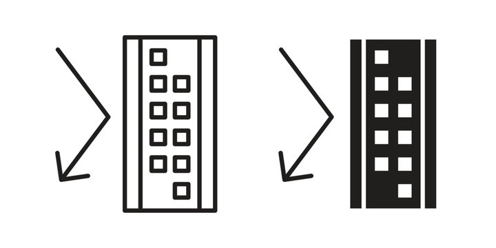 Insulation icon silhouette vector designs. Editable Strokes