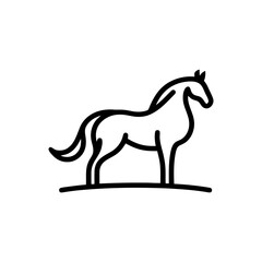 Horse outline on ground