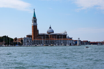 San Giorgio Maggiore Island in Venice, church and bell tower