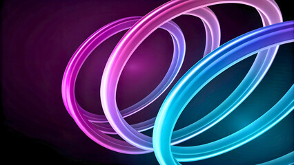 Abstract iridescent glass surface, geometric background design, 3d render