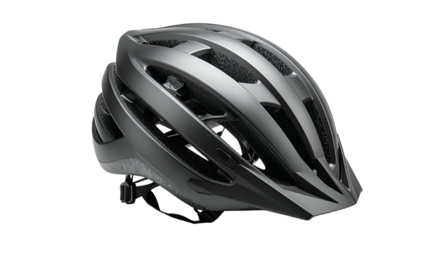 Modern safety headgear designed for cycling activities is presented against a dark backdrop