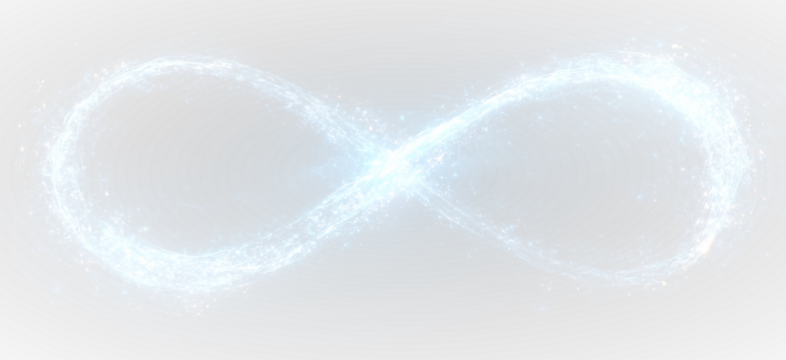 Grunge infinity symbol.  Modern eternity icon. Graphic design element. Infinite possibilities, endless process. Vector illustration PNG