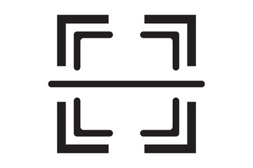 scanner, scanning, scan icons. QR code scanner icons vector. Scan frame symbol. Digital scanning qr code illustration.