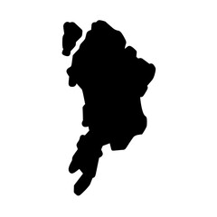 Mumbai India city map silhouette vector illustration
