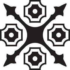 Geometric Cross Pattern Design Vector Illustration for Modern Logo, Decor, and Art