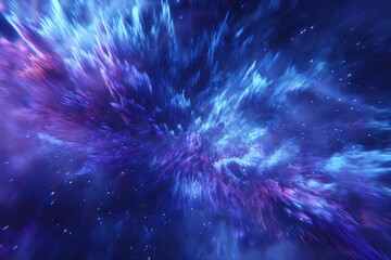 Abstract Colorful Space Explosion