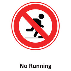 No Running Vector icon which can easily modify or edit