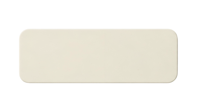 Plain rectangular shape with rounded corners set against a solid black background
