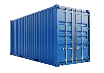 shipping container isolated on transparent background