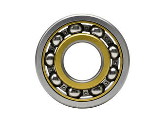 Ball bearing mechanical component isolated on transparent background