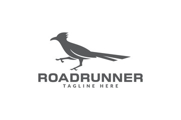 roadrunner bird logo vector icon illustration	