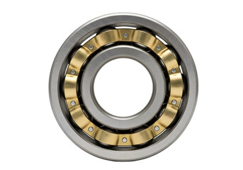 Ball bearing mechanical component isolated on transparent background