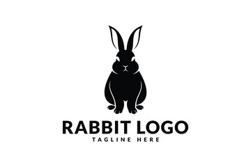 rabbit logo icon vector illustration