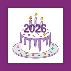 birthday cake with candles