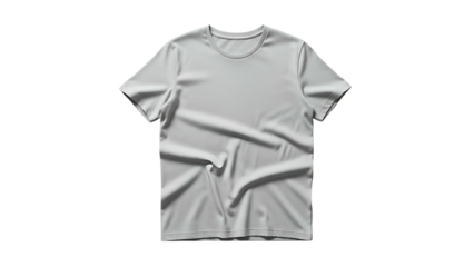 Plain light colored short sleeve upper body garment mockup displayed against a dark background