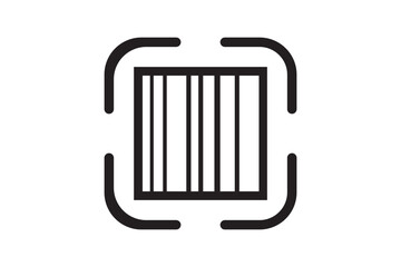 Digital scanning qr code icons isolated on a white background. Barcode scanner icon. QR code for payment. QR codes scan in black color flat styles for smartphone. Barcode icon.