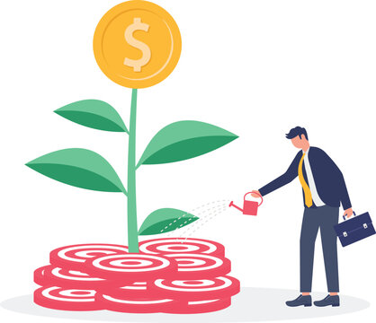 illustration of using achievements in reaching business targets to increase revenue and sales
